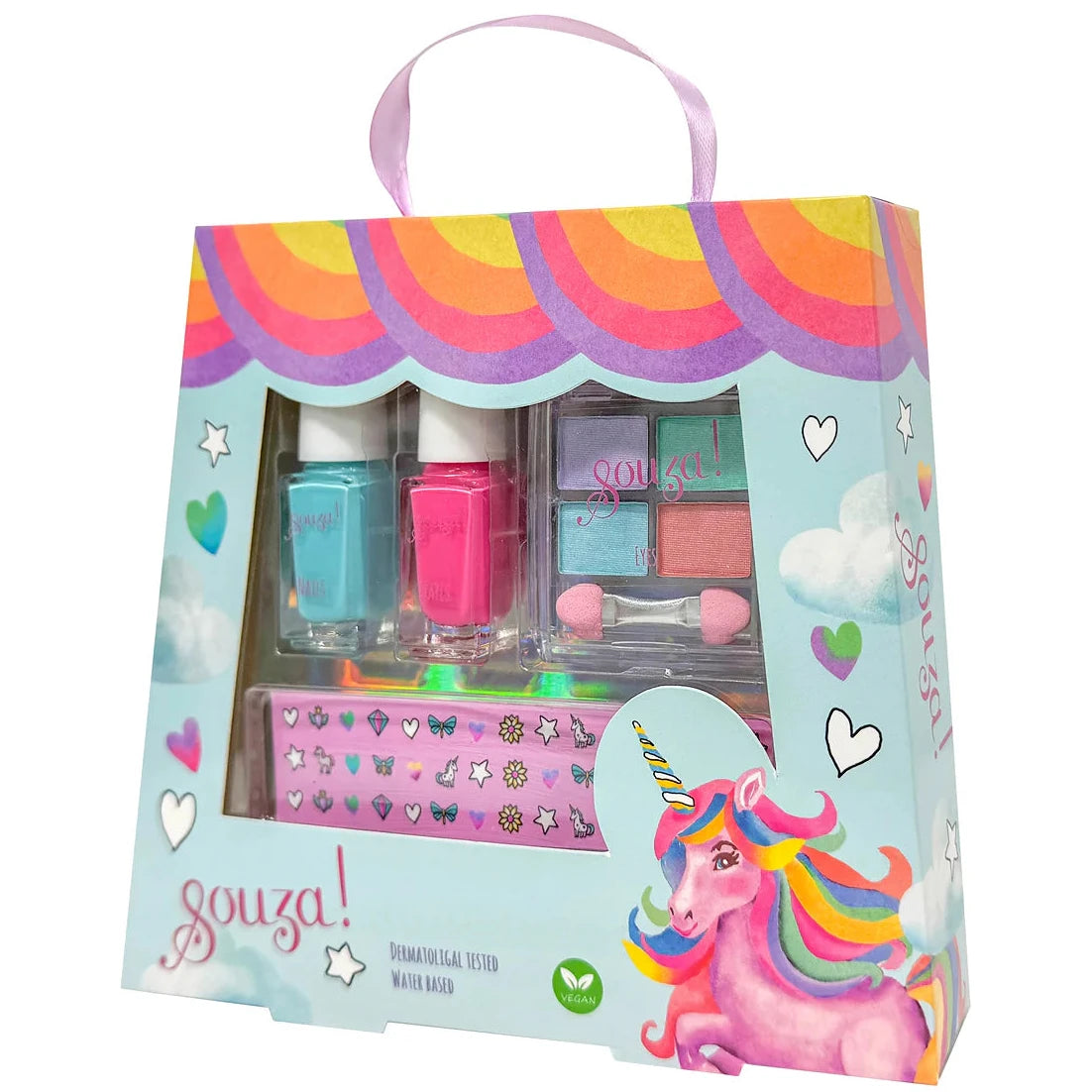 Set de maquillaje para ojos y uñas UNICORNIO
