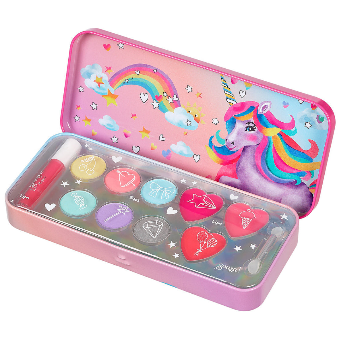 Estuche de maquillaje unicornio
