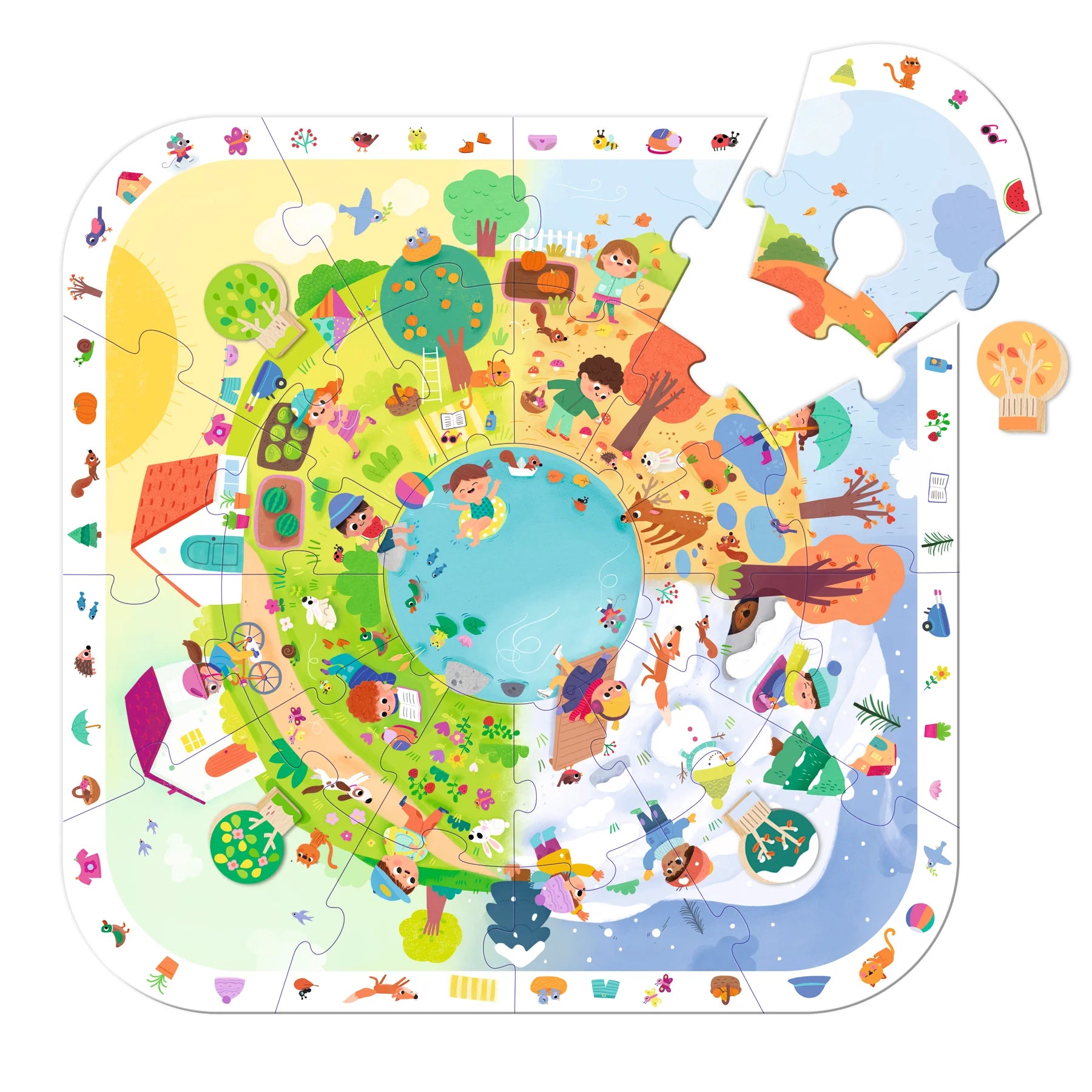 Puzzle XXL estaciones: 29 piezas