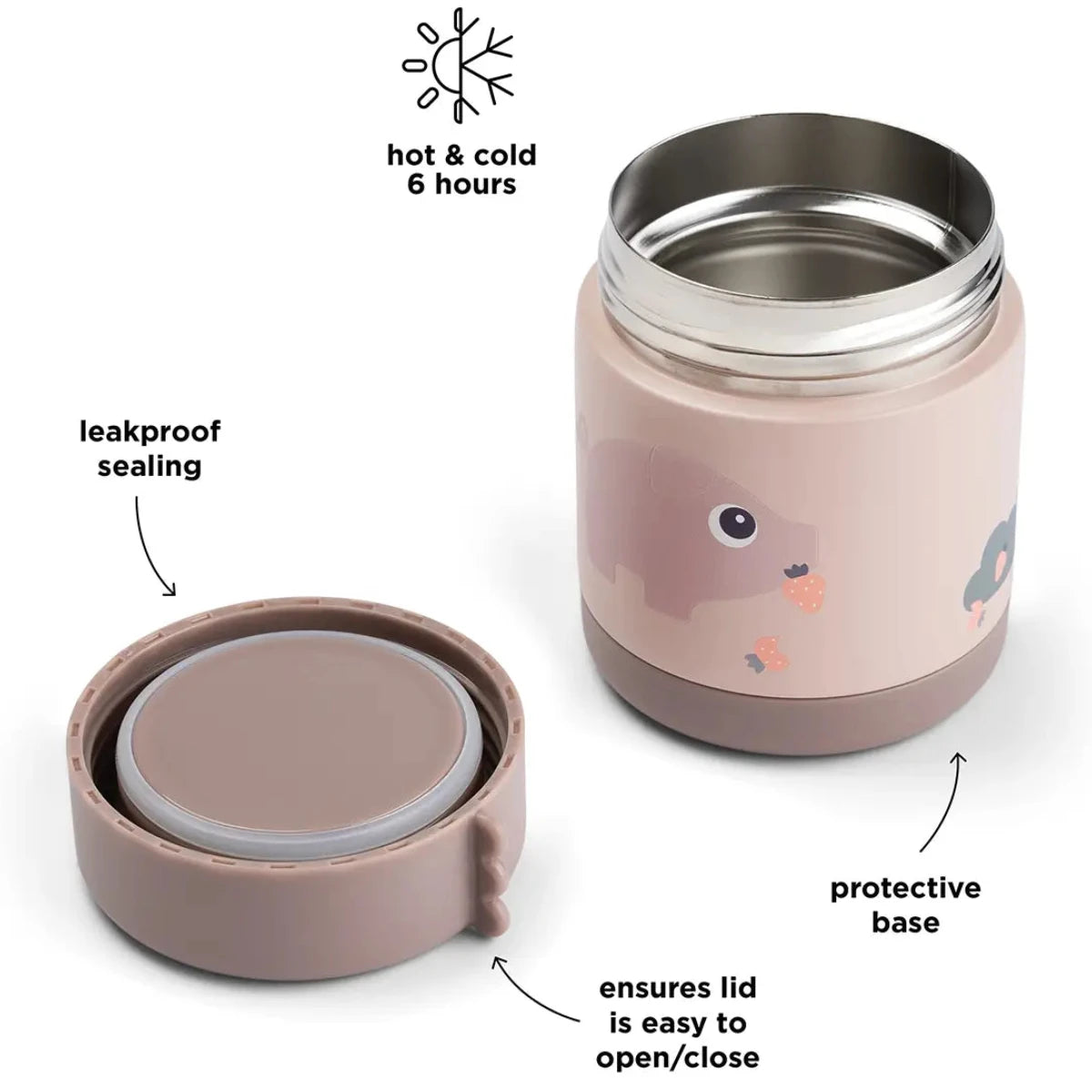 Termo de sólidos DONEBYDEER 300ml. · tiny farm rosa
