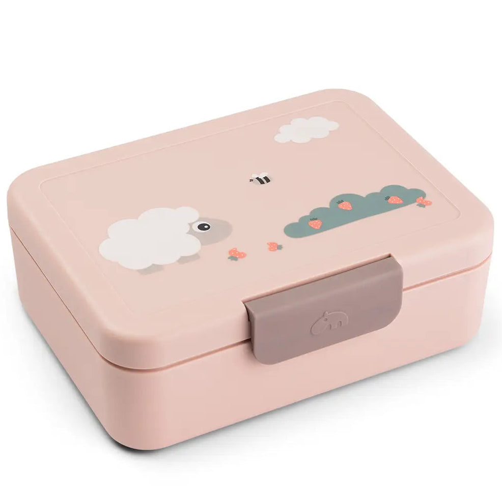 Fiambrera con separador DONEBYDEER · tiny farm Rosa