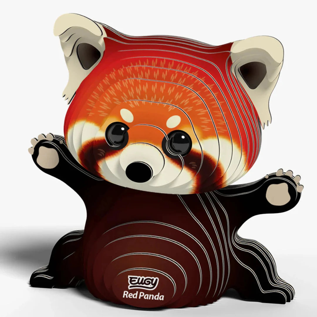 Kit miniPuzzle 3D EUGY · panda rojo