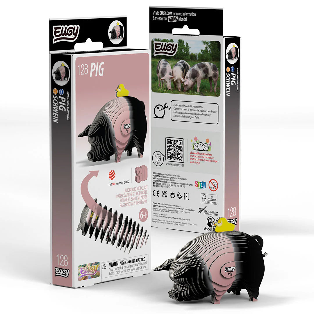 Kit miniPuzzle 3D EUGY · cerdo