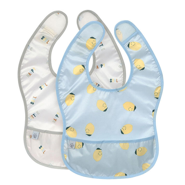 2 baberos manga larga con bolsillo Lässig · fruits lemon