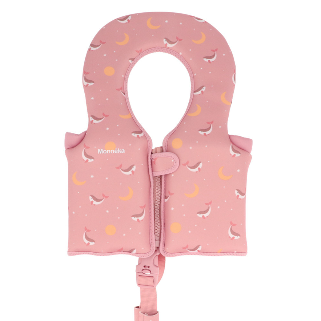 Chaleco flotador de aprendizaje MONNËKA para 1-2 años · whale pink