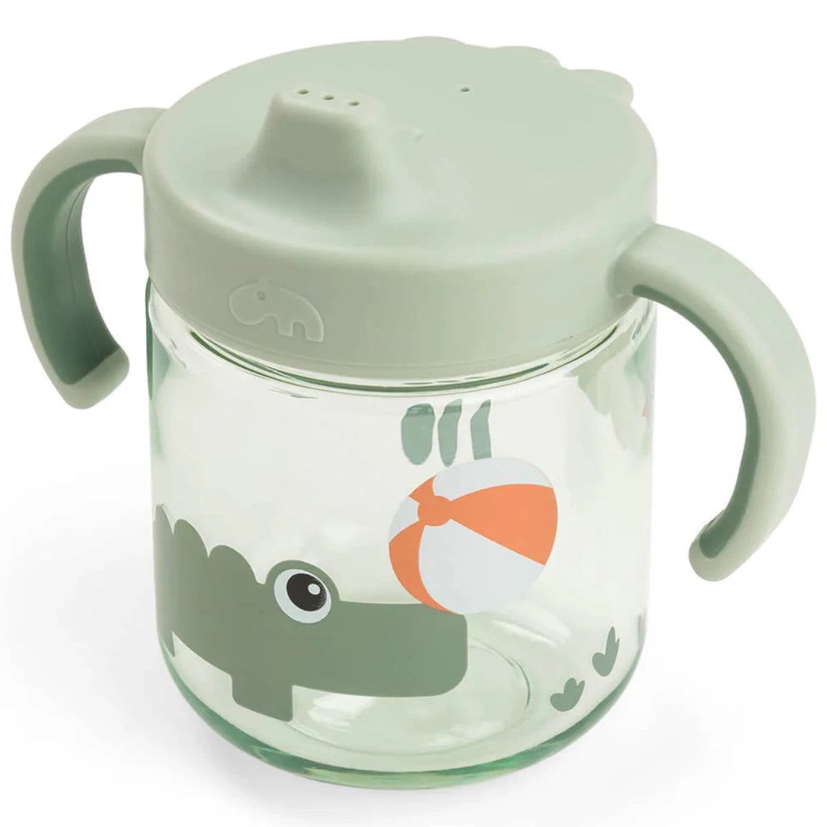 Taza de aprendizaje con asas DONEBYDEER · playground verde