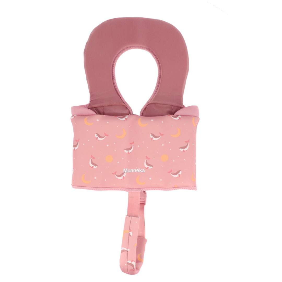 Chaleco flotador de aprendizaje MONNËKA para 1-2 años · whale pink