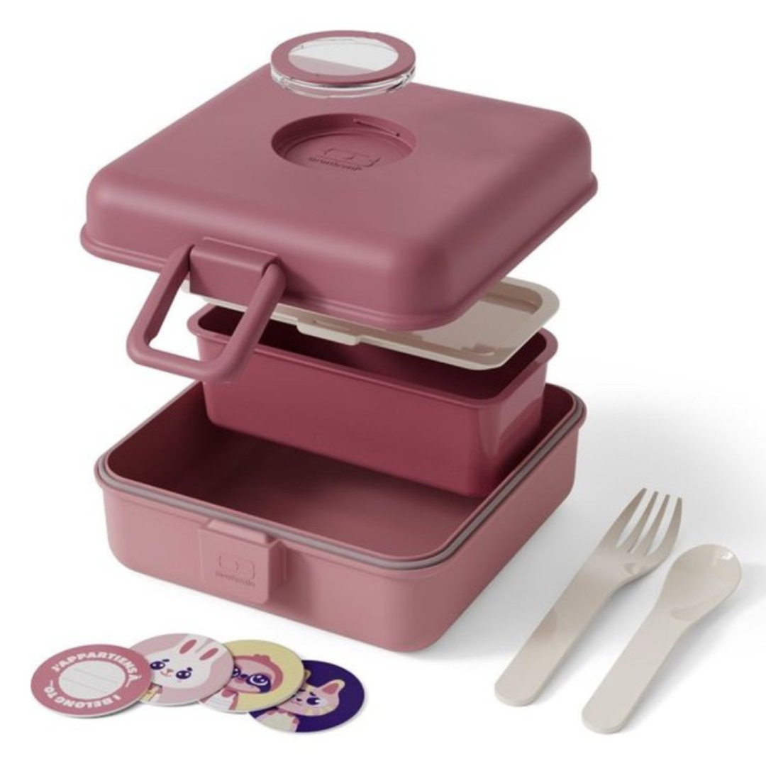 Fiambrera MONBENTO snacky · rosa