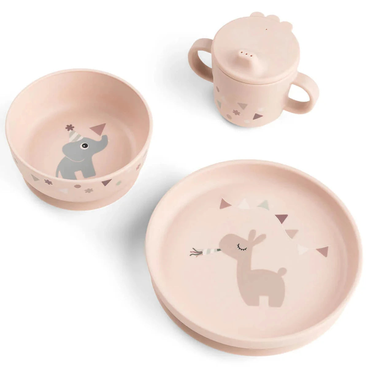 Vajilla foodie con ventosa DONEBYDEER · celebration rosa