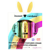 Set 3 Bálsamos Labiales Veganos Bunny INUWET · Rainbow