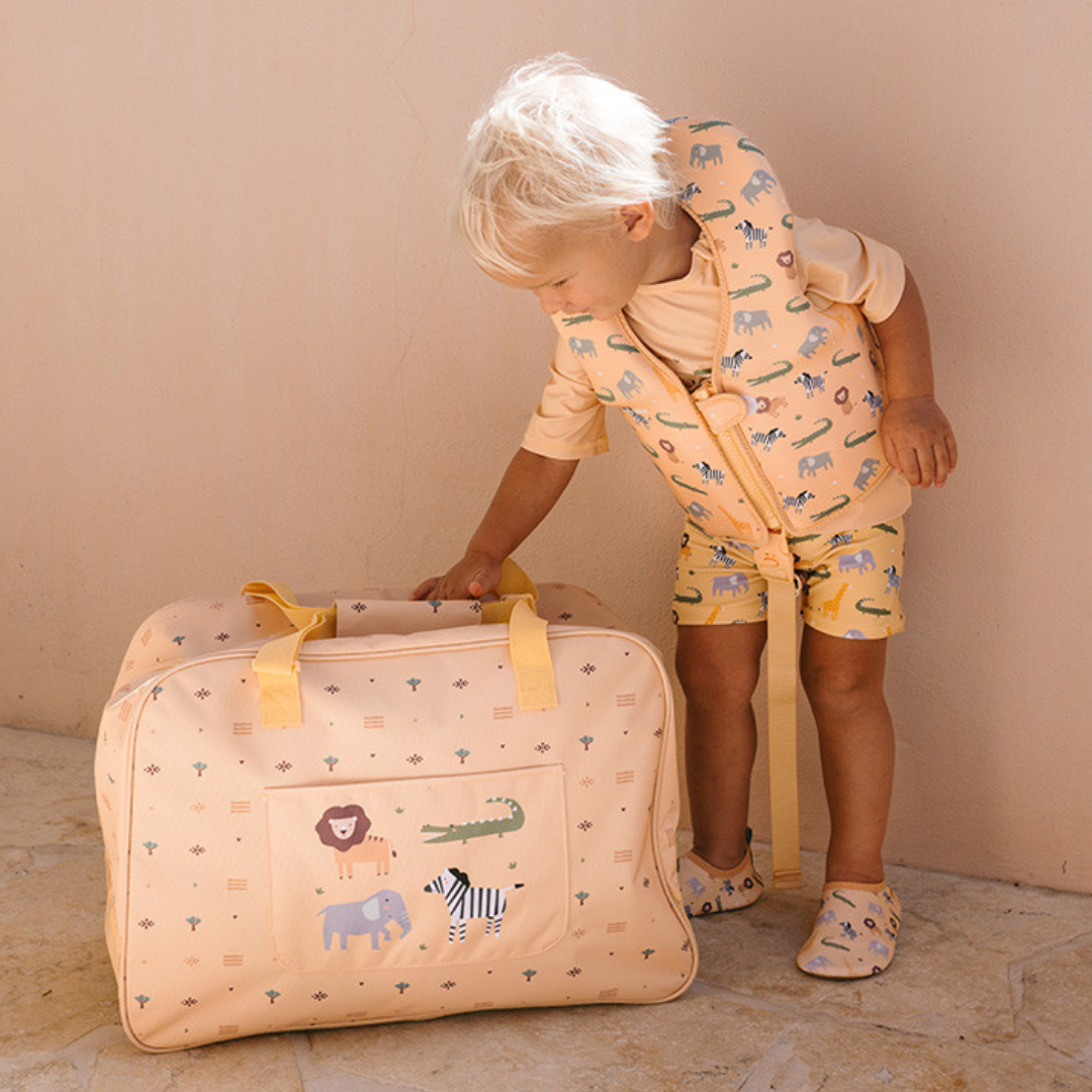 Bolso de playa con rejilla personalizable · wild animals