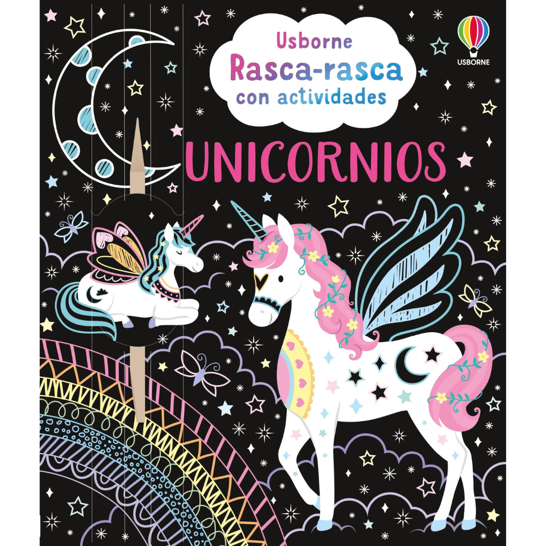 Rasca-rasca con actividades: unicornios