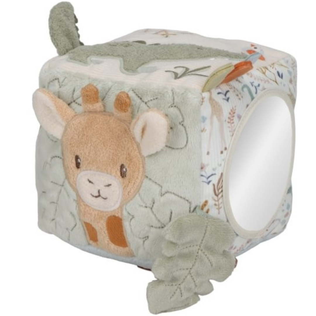 Cubo blandito de actividades · safari friends