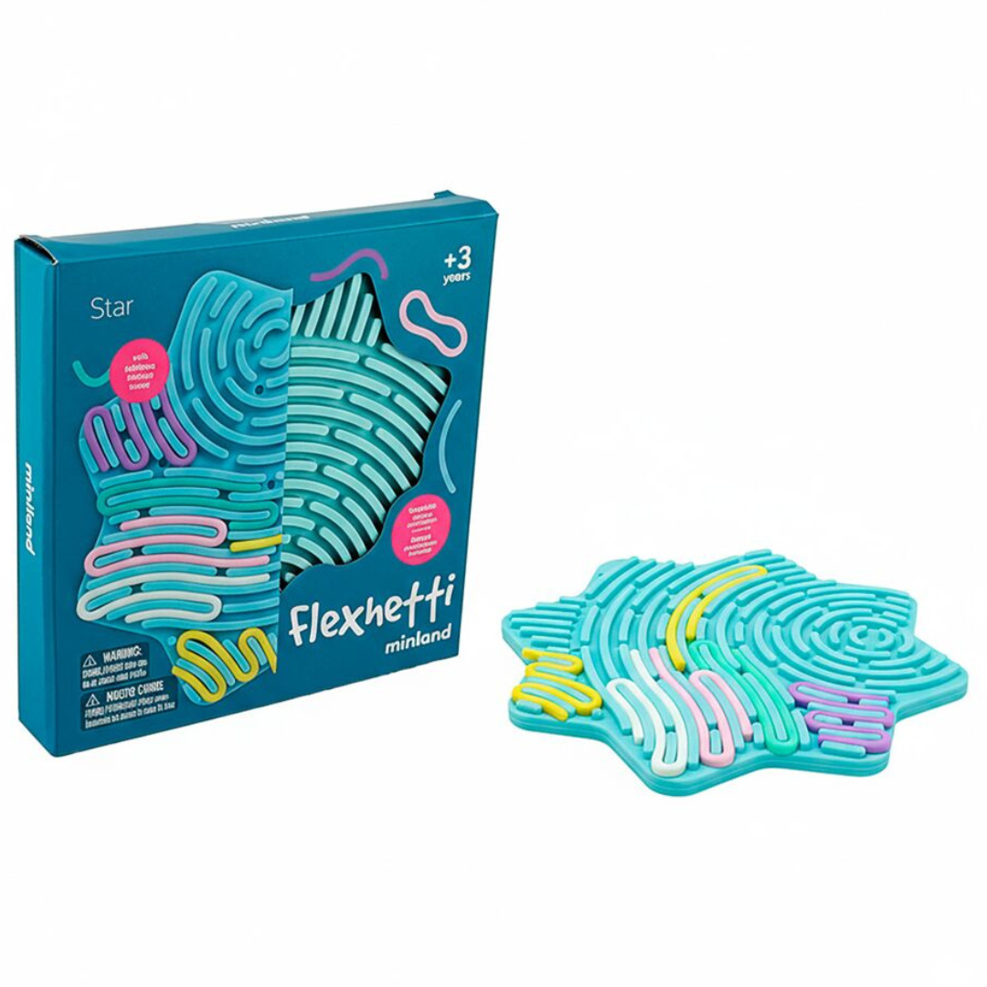 Puzzle sensorial de silicona FLEXHETTI · estrella