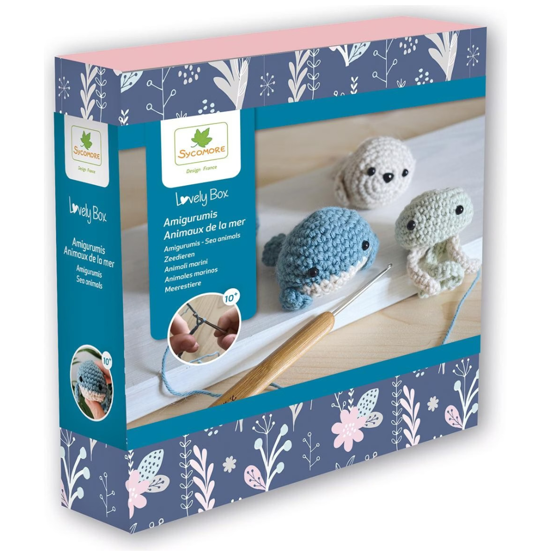 Crea tus animales marinos amigurimis