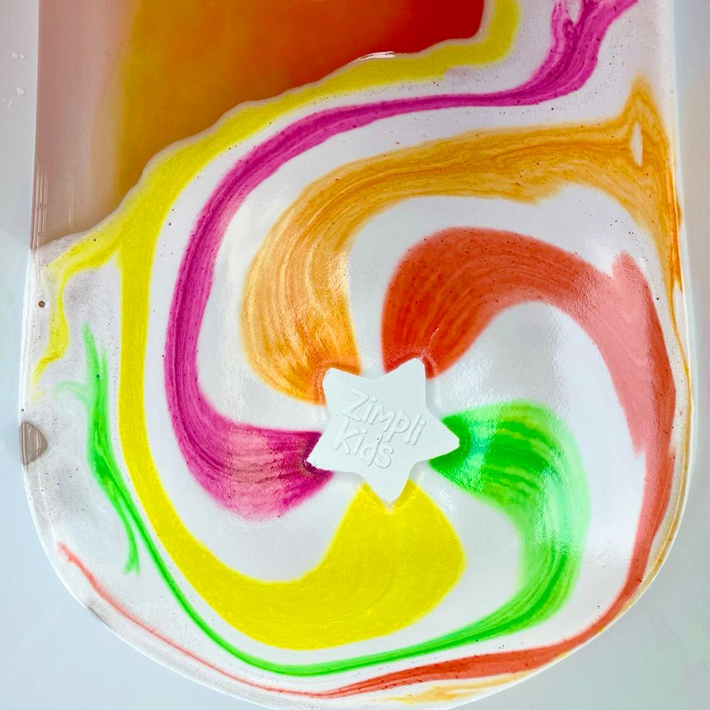 Bomba de baño estrella ¡efecto arco iris!