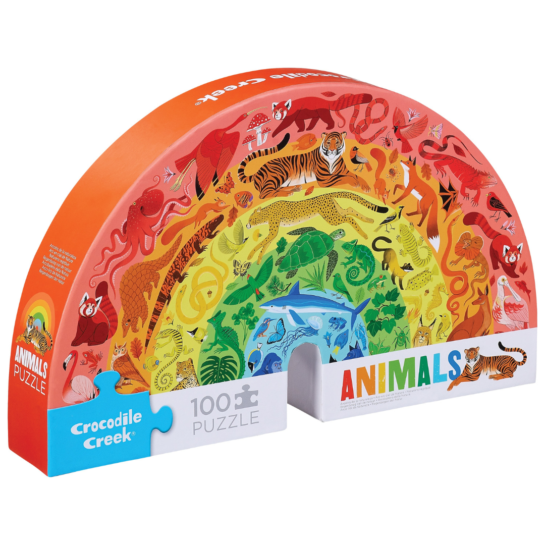 MAXI puzzle animales arcoíris · 100 piezas
