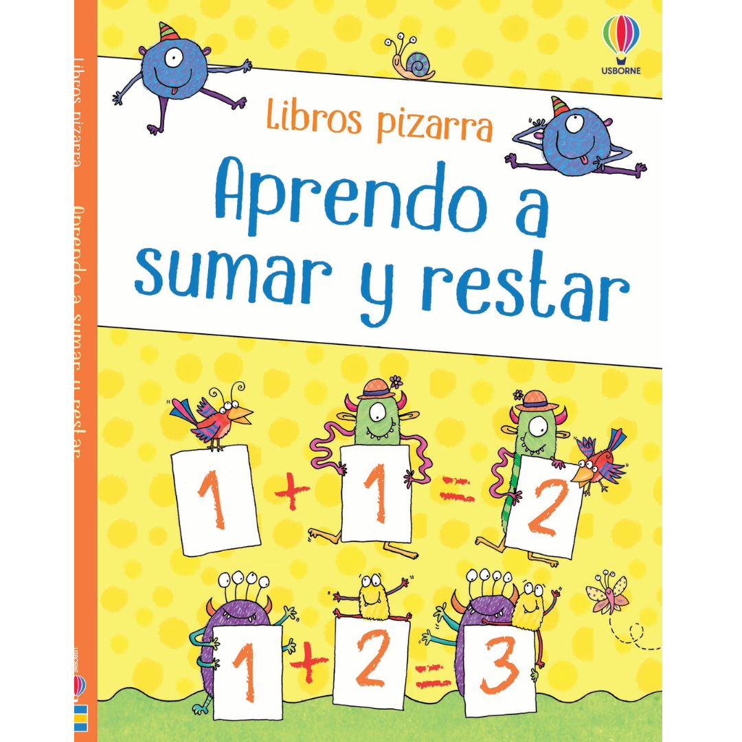 Libro pizarra reutilizable · aprendo a sumar y restar