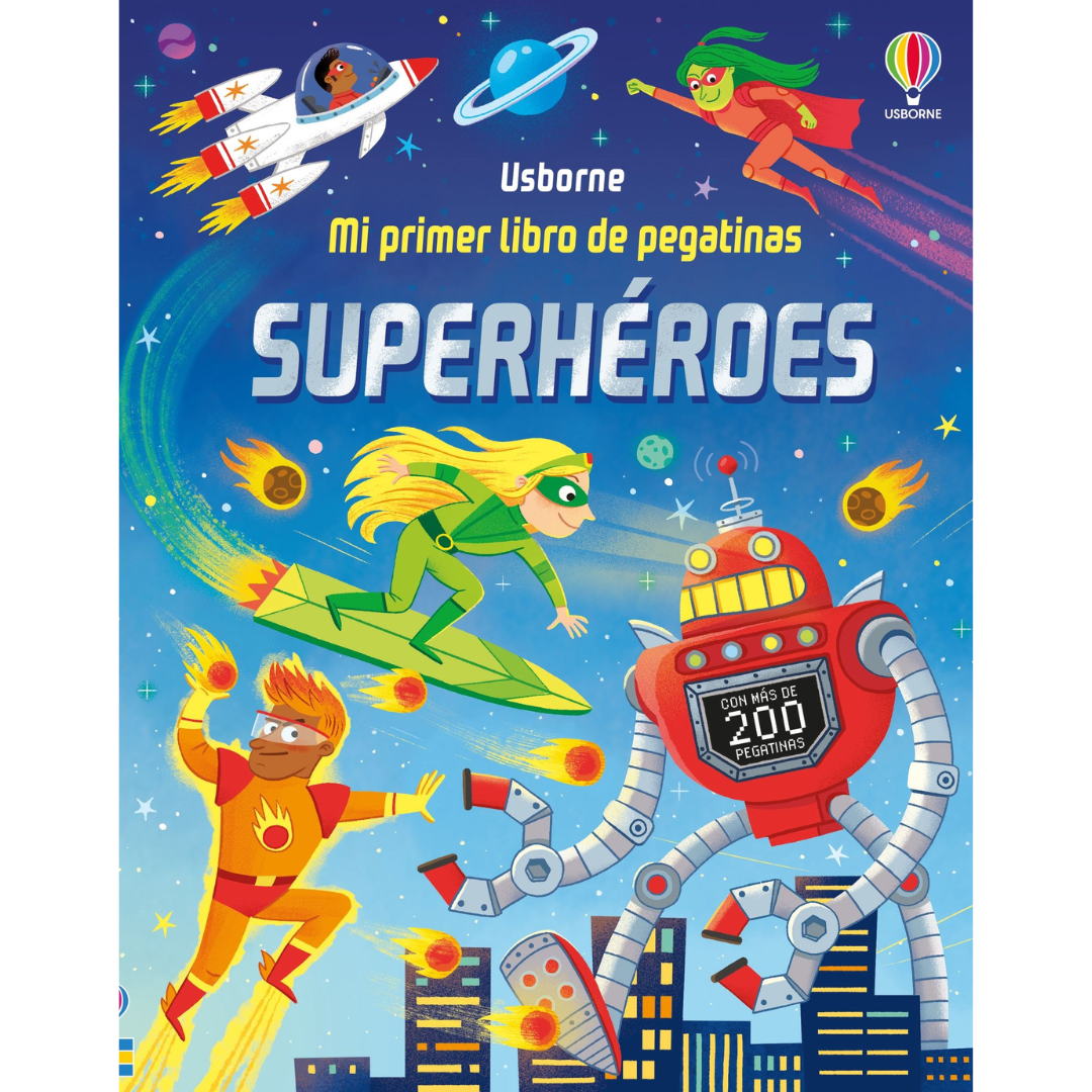 Mi primer libro de pegatinas · Superhéroes