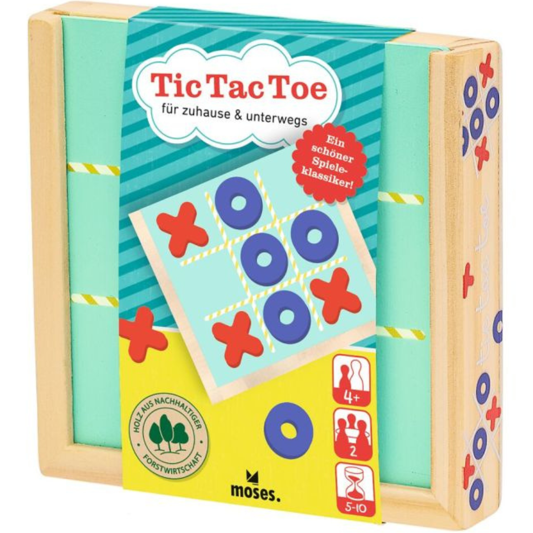 Tic-tac-toe pequeño de madera