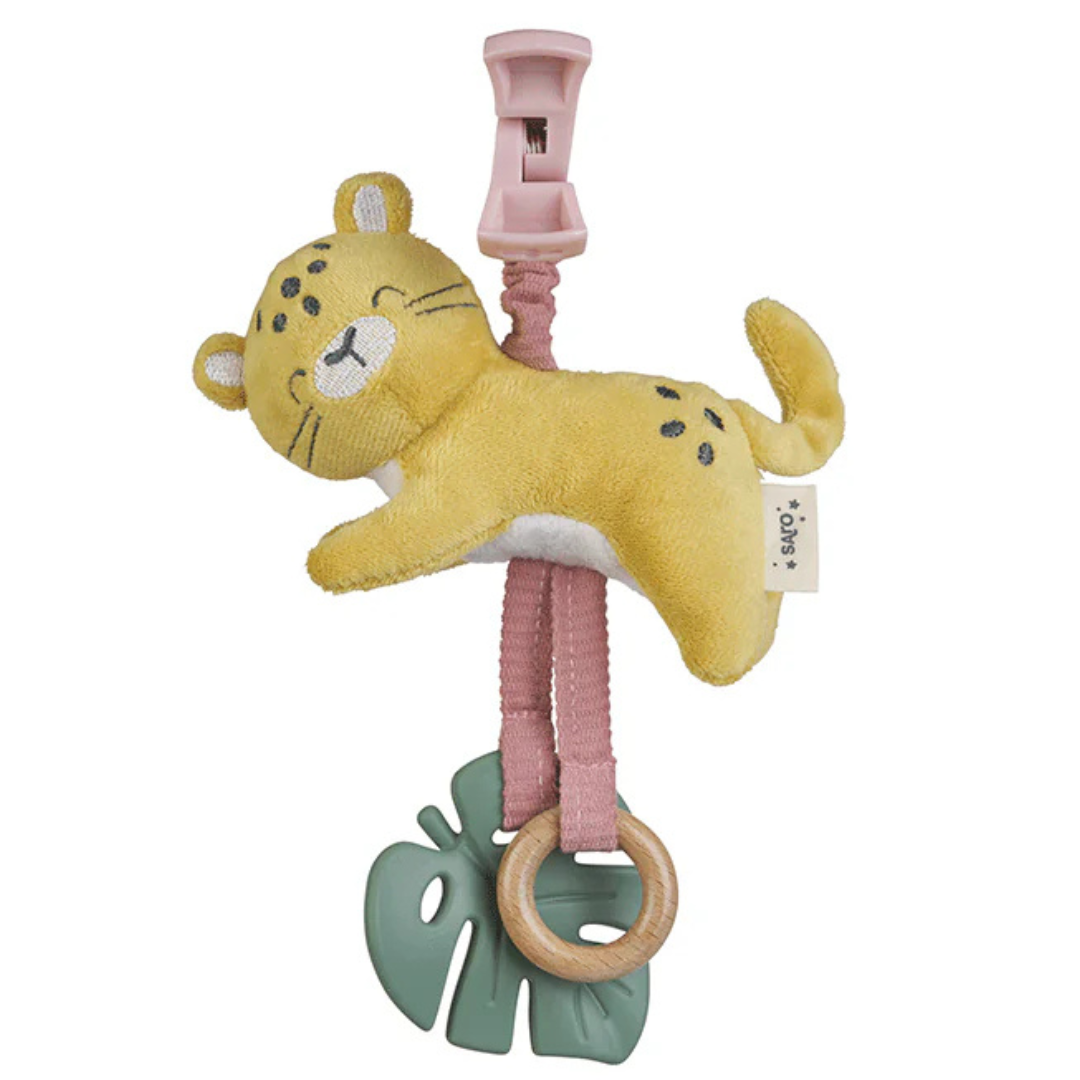 Sonajero con aro de madera JUNGLE PARTY · cheetah