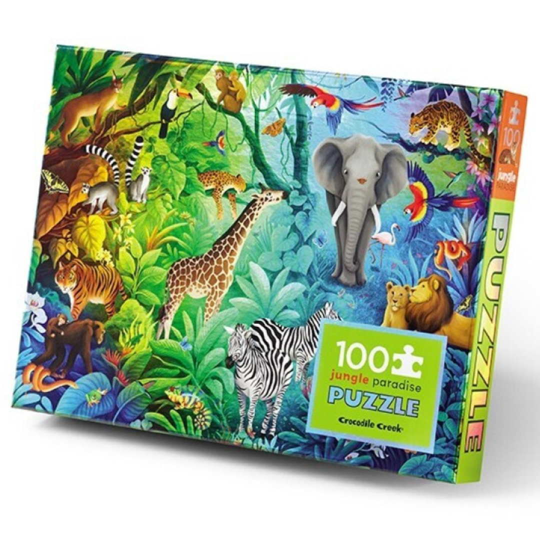 Puzzle holográfico JUNGLE PARADISE: 100 piezas