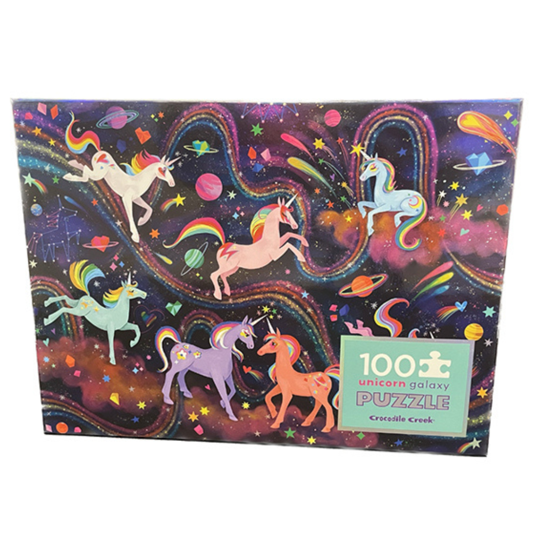 Puzzle holográfico Unicorn Galaxy: 100 piezas