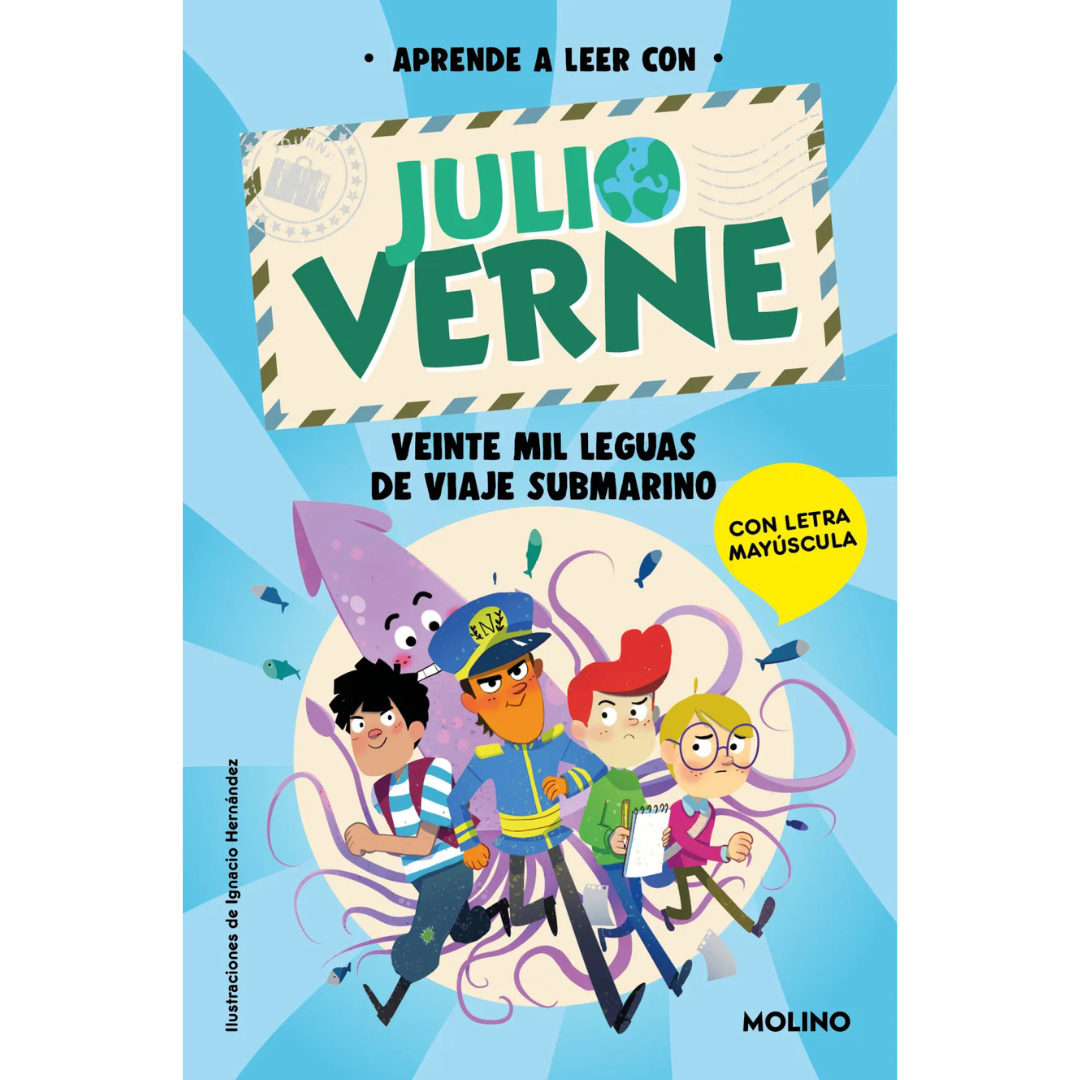 Aprende a leer con Julio Verne · Veinte mil leguas de viaje submarino