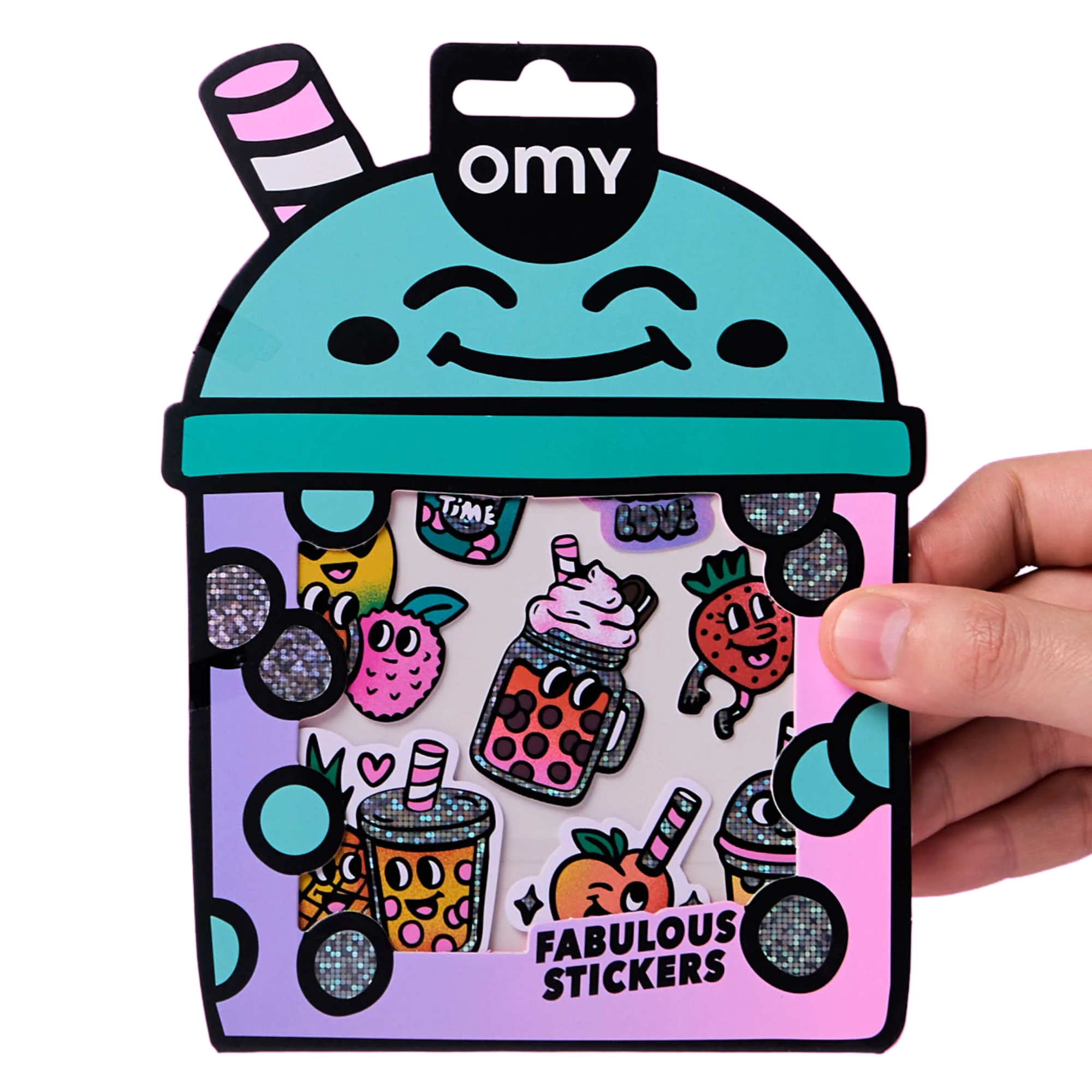 Sticker big OMY · bubble tea