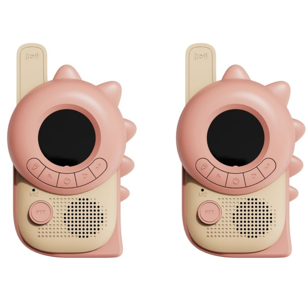 Walkie-talkies ZOO · dinosaurios rosas