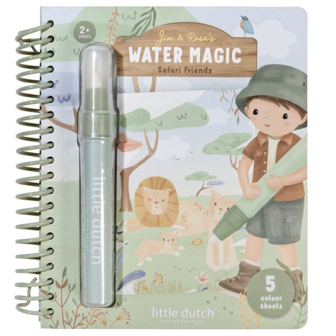 Libro mágico colorear con agua Jim&Rosa LITTLE DUTCH