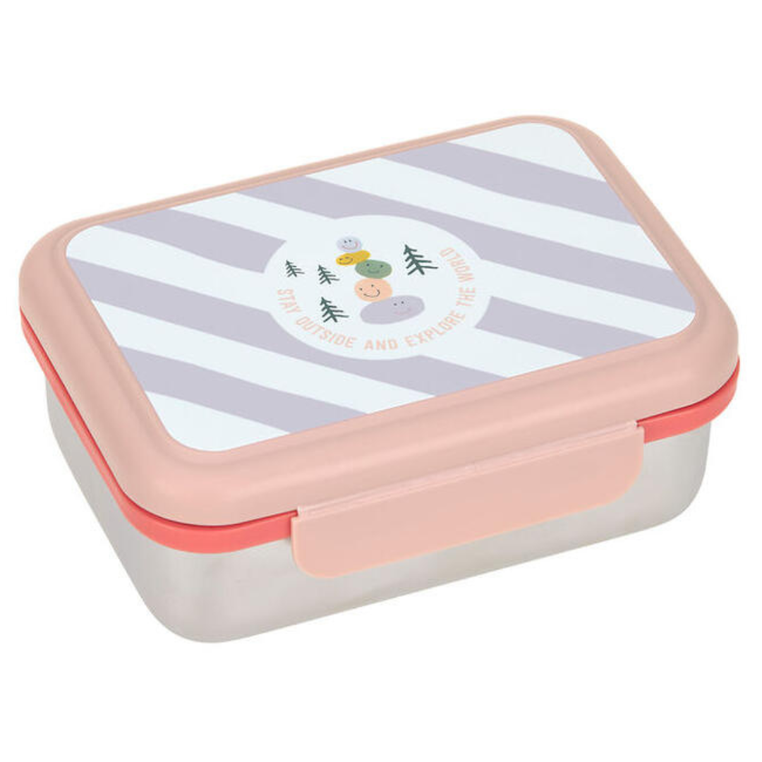 Fiambrera acero inoxidable Lässig · explorer pink