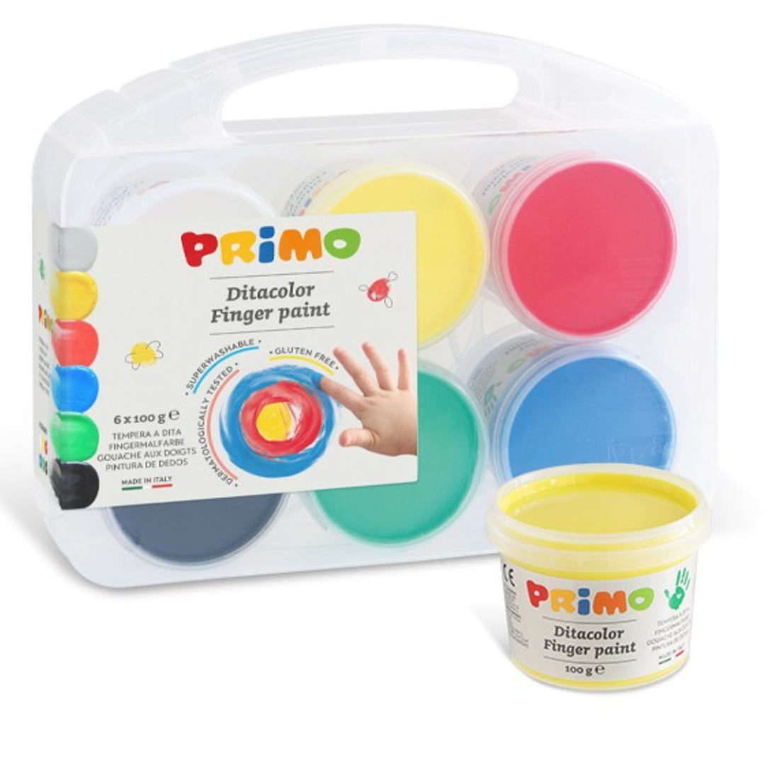 Pintura de dedos PRIMO · 6 colores