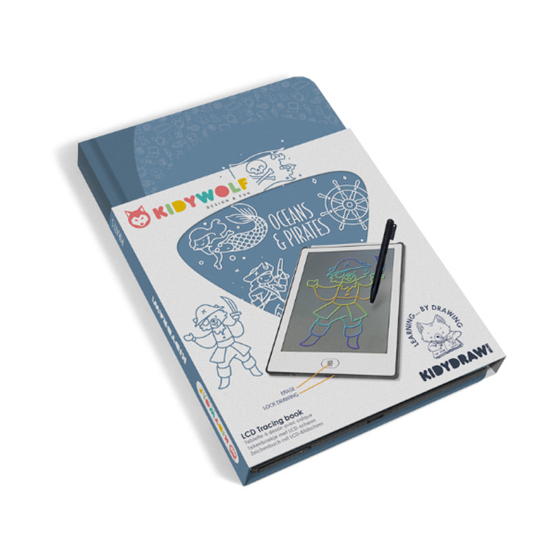 Tableta para dibujar con plantillas KIDYDRAW MINI · piratas