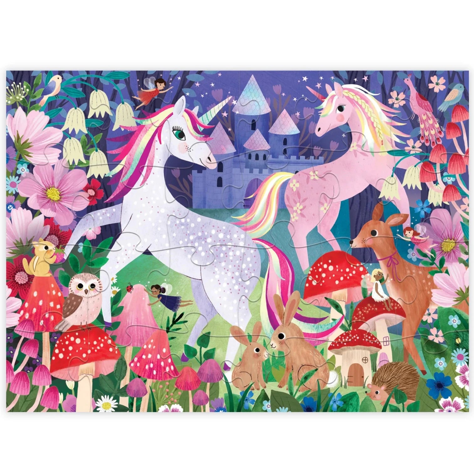 Puzzle el castillo de los unicornios: 24 piezas