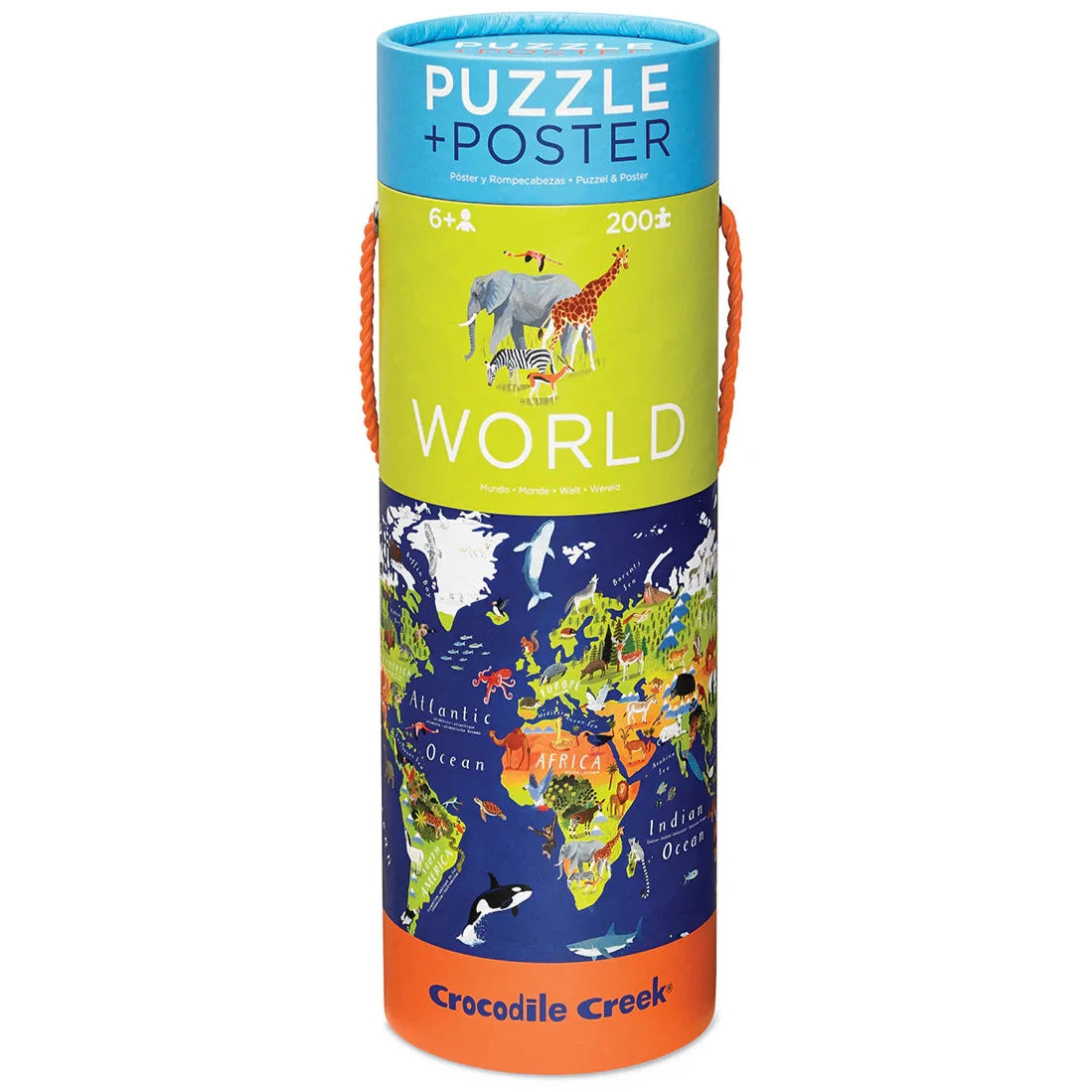 Puzzle animales del mundo: 200 piezas