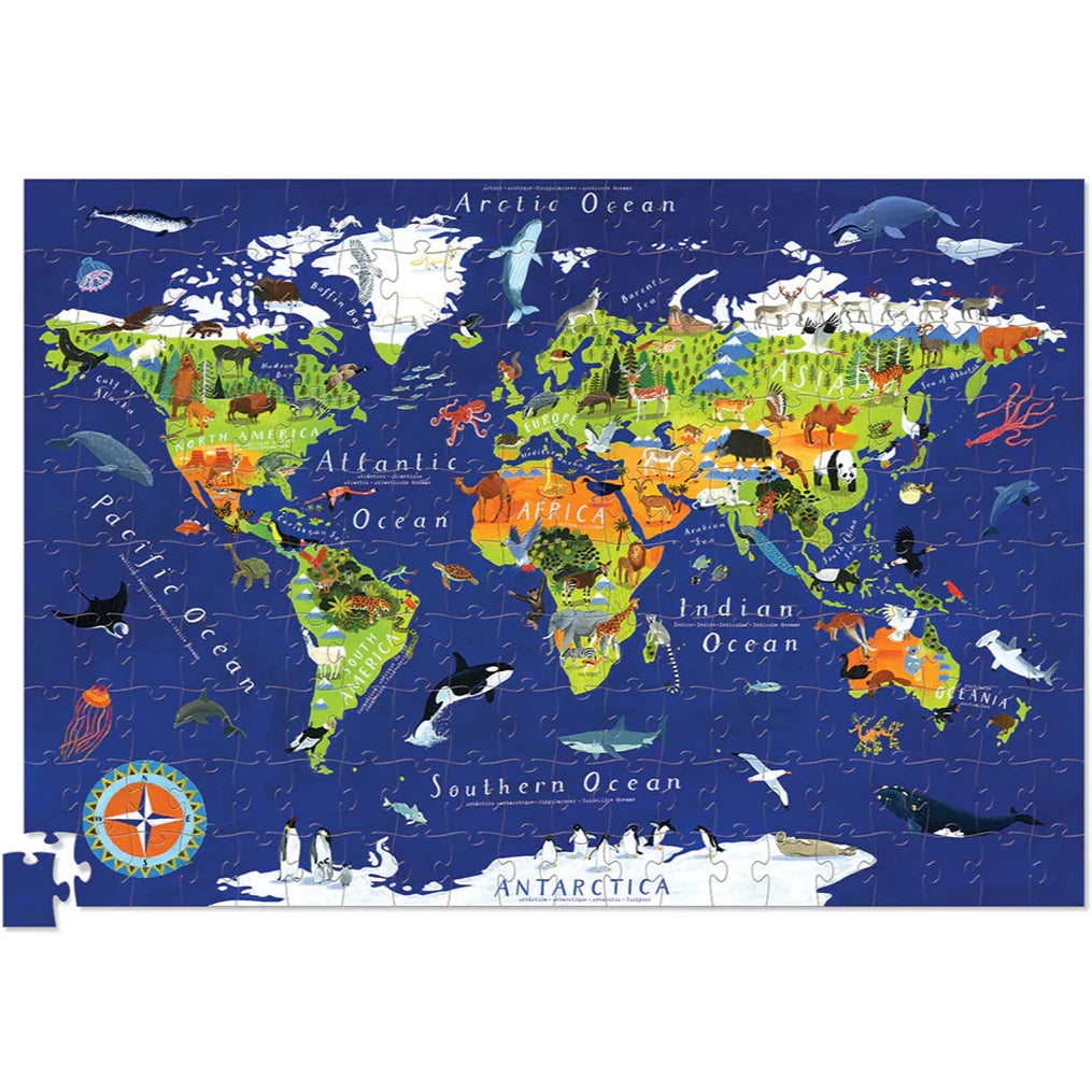 Puzzle animales del mundo: 200 piezas