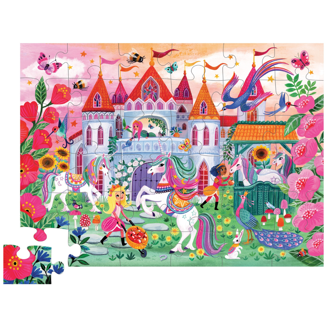 MAXI puzzle castillo de unicornios: 36 piezas