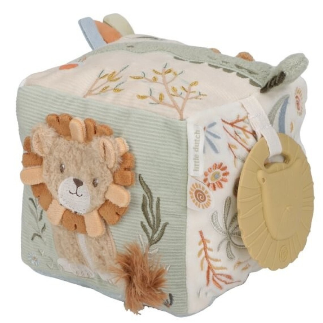 Cubo blandito de actividades · safari friends