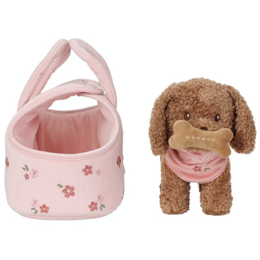 Perrito de peluche JACKIE con bolsa