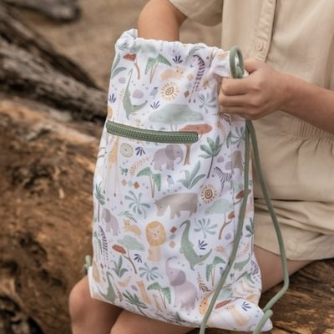 Mochila saco LITTLE DUTCH · safari friends