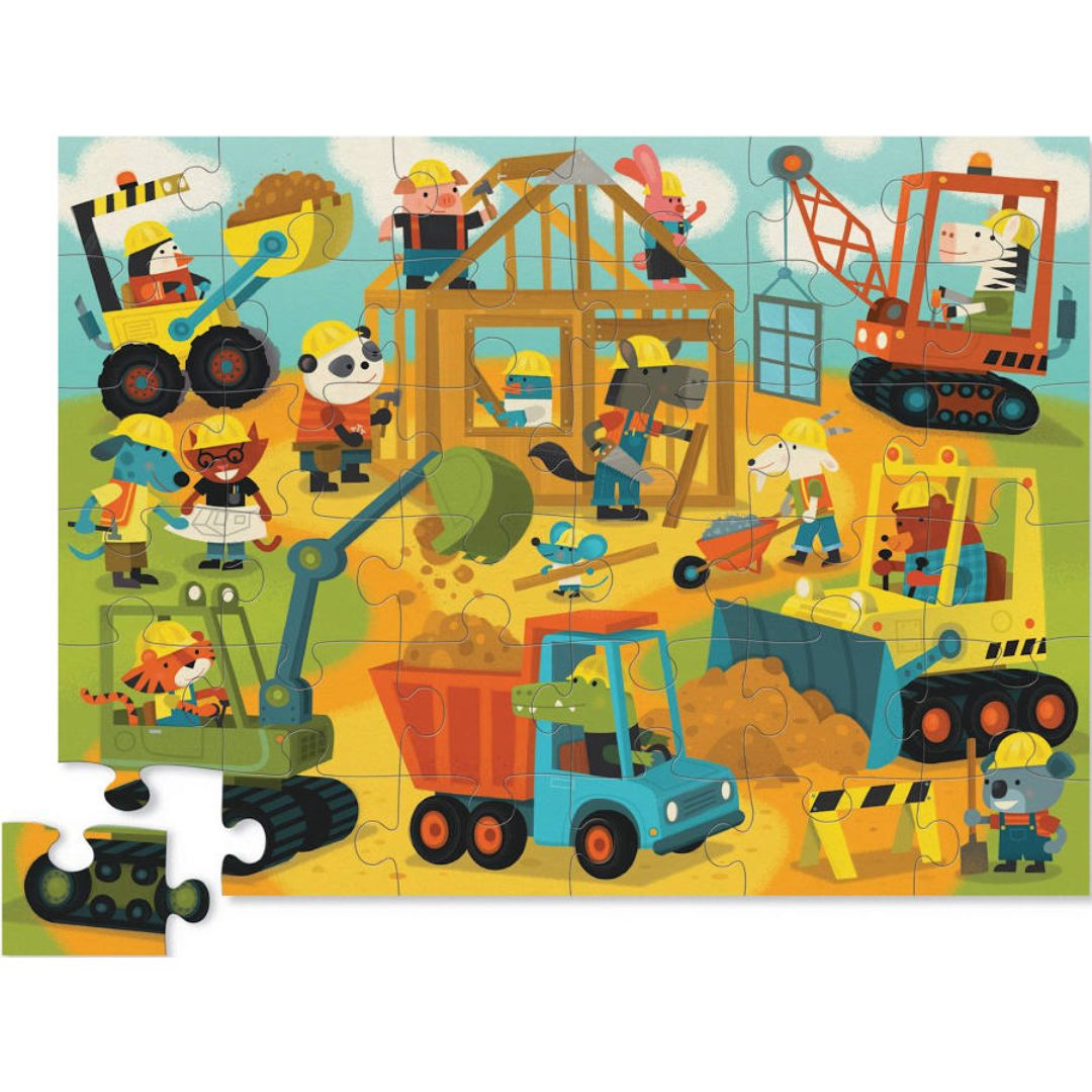 MAXI puzzle los constructores: 36 piezas