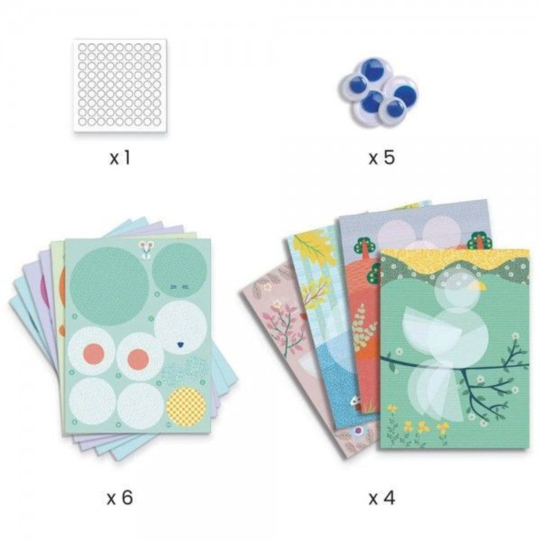 Crea con pegatinas, círculos y más círculos