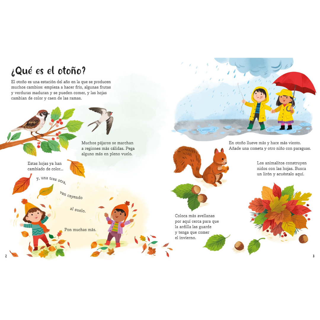 Mi primer libro de pegatinas · El otoño