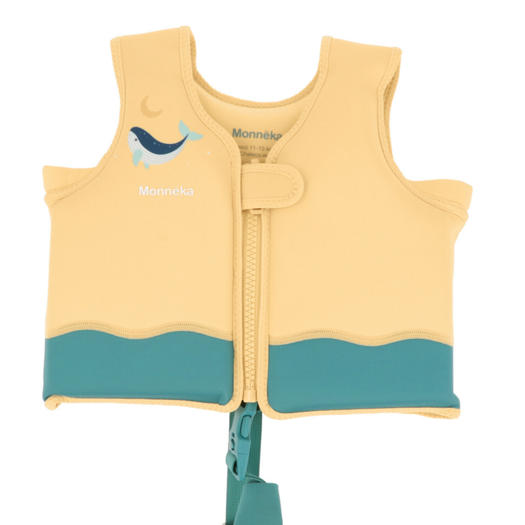 Chaleco flotador de aprendizaje MONNËKA · whale teal