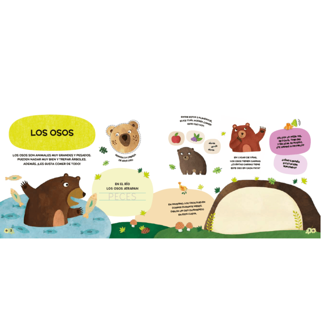 Mini abremente: animales del bosque
