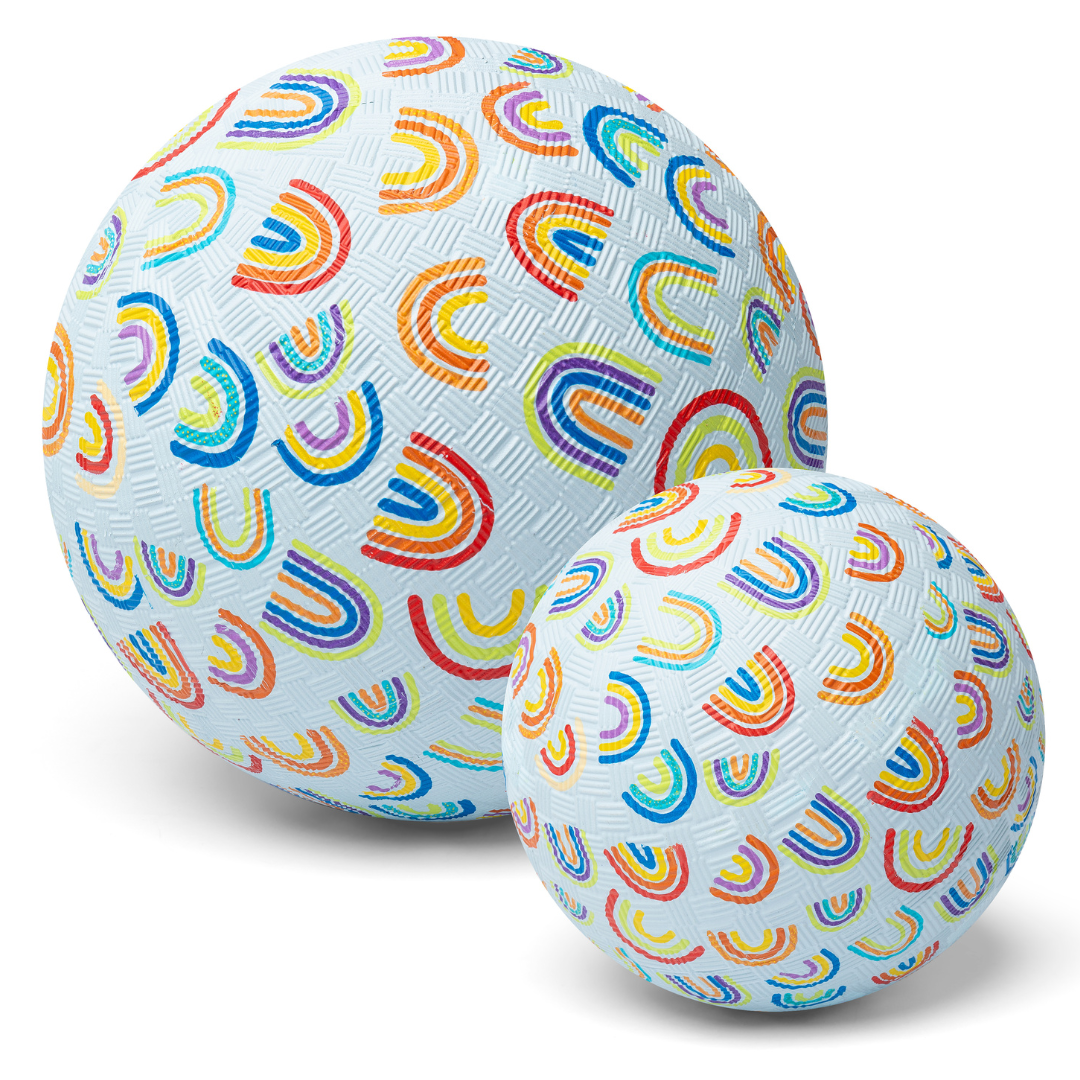 Pelota de caucho natural · arco iris
