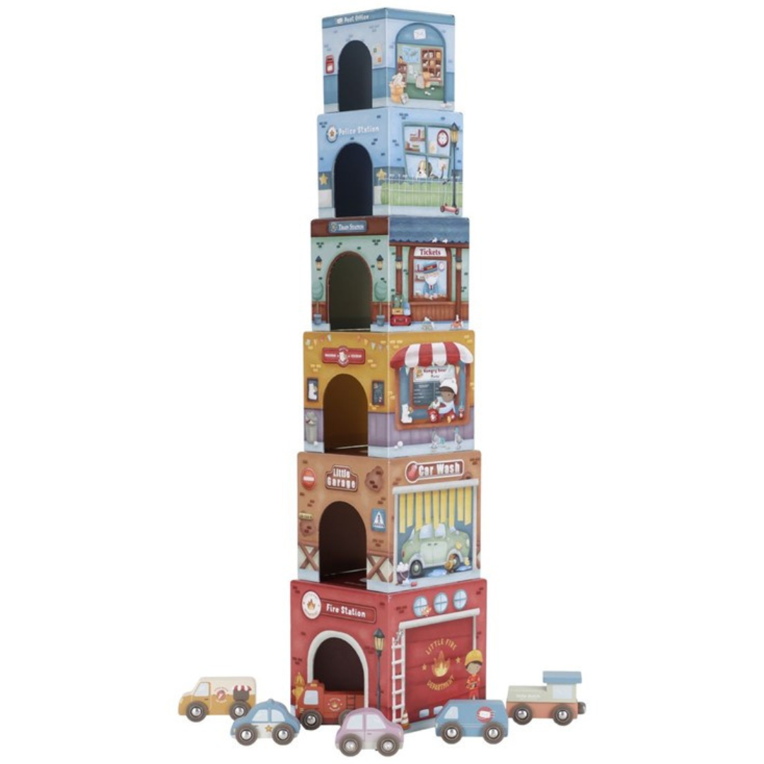 Torre encajable LITTLE DUTCH la ciudad con coches