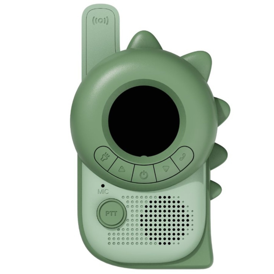 Walkie-talkies ZOO · dinosaurios verdes