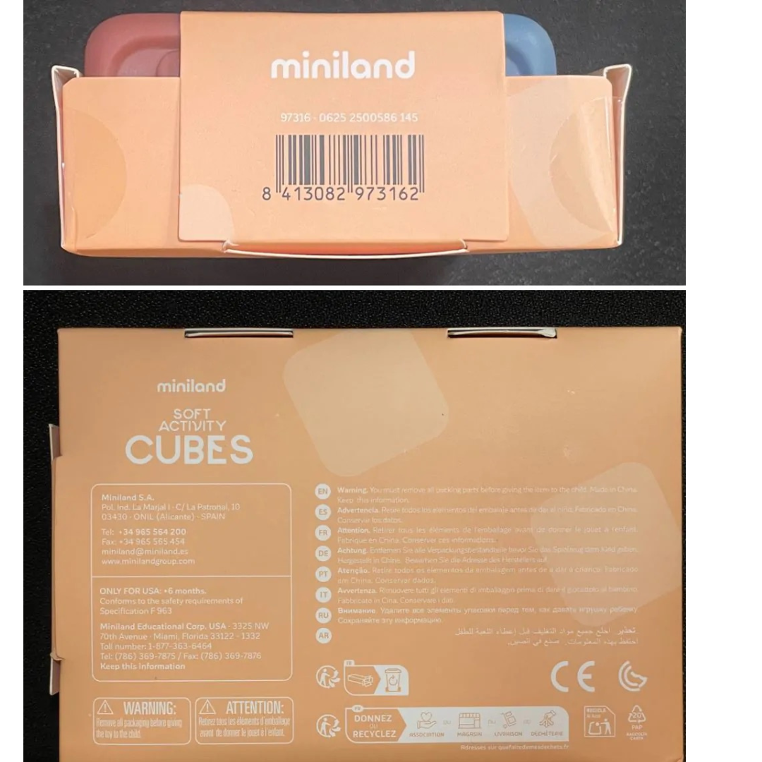 Cubos de actividades blanditos